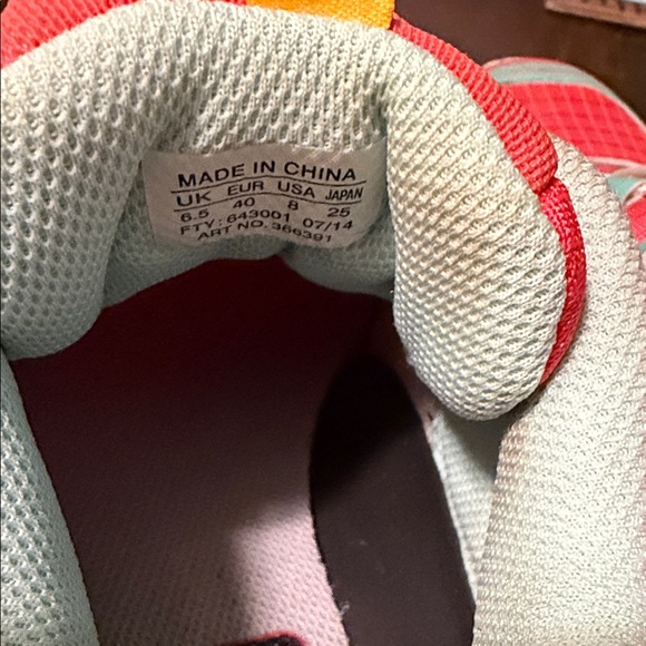 SALOMON Women's Athletic Shoes - Coral and Aqua speed cross 3 size 8 euro 40 - Picture 7 of 8